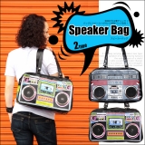 音楽好きは要チェック！バッグにスピーカーがついた新型バッグ☆2Way スピーカーバッグ Speaker Bag＜ボストンタイプ＞