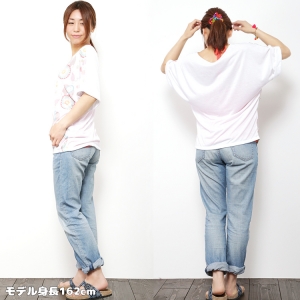 ゾウさん&ロボットプリント ドルマンカットソー Tシャツ