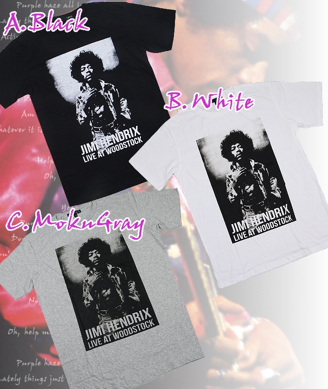 【再入荷】天才ギタリスト★ジミ・ヘンドリックスTシャツ