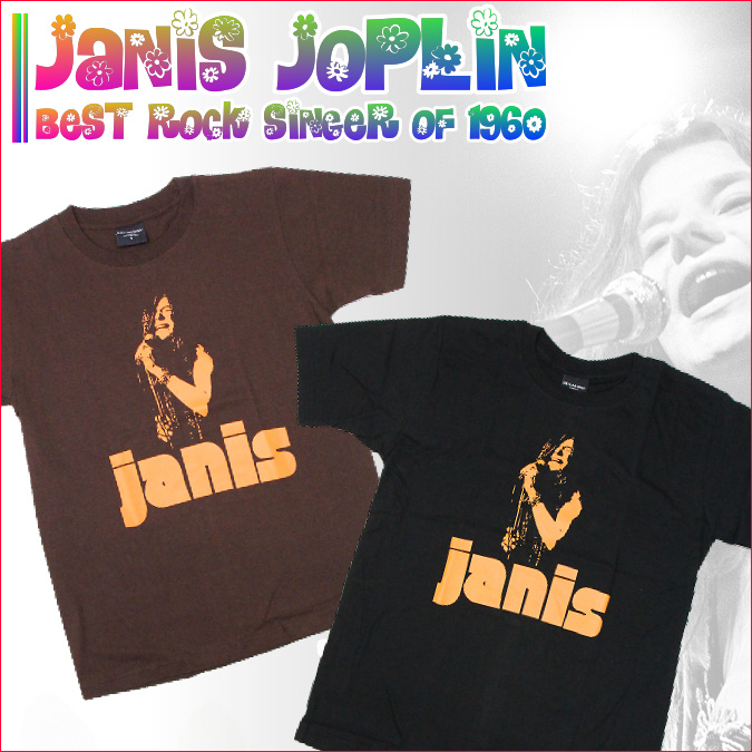 【2カラー】ソウルシンガー★ジャニス・ジョプリンTシャツ