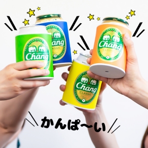 ビアチャン チャンビール 缶ホルダー 暑い夏でもビールは冷え冷え♪保温効果もあり!