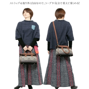 エスニック バッグ ラオス織り 刺繍 ミニ ボストン バッグ ショルダーバッグ 3way レディース アジアン おしゃれ かわいい