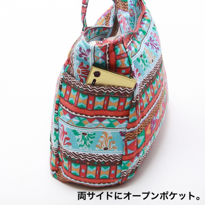 トートバッグ ショルダー A4【トートバッグ レディースバッグ キャンバス 収納力 通学 ピクニック エスニックファッション アジアンファッション 】