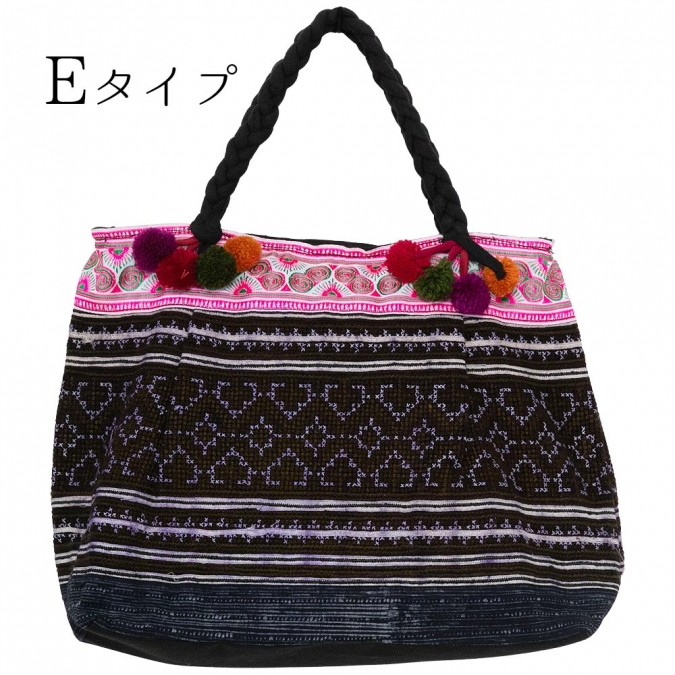 エスニック バッグ モン族 刺繍 手提げバッグ ミニバッグ レディース ファッション アジアン おしゃれ かわいい サブバッグ